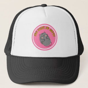 Schattige Luie Kat "Te Schattig Om Te Verplaatsen" Trucker Pet