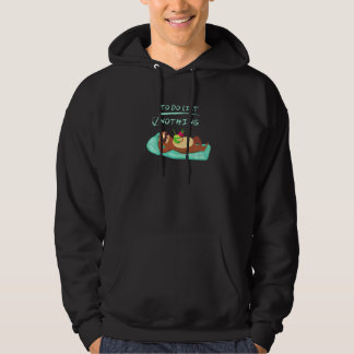 Schattige Luie Luiaard Die Een Pina Colada Drinkt  Hoodie