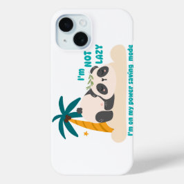 Schattige luie panda iPhone 15 case