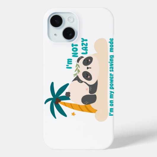 Schattige luie panda Case-Mate iPhone case (Achterkant)