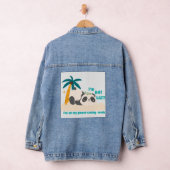 Schattige luie panda denim jacket (Hangar)