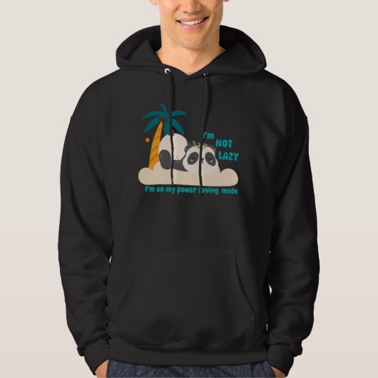 Schattige luie panda hoodie (Voorkant)