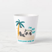 Schattige luie panda latte mok (Voorkant)