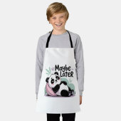 Schattige Luie Panda – “Misschien Later” Ontspanne Schort (Gedragen)
