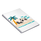 Schattige luie panda notitieboek (Rechterzijde)
