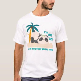 Schattige luie panda t-shirt