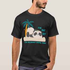 Schattige luie panda t-shirt