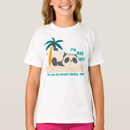Schattige luie panda t-shirt