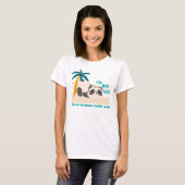Schattige luie panda t-shirt (Voorkant volledig)