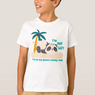 Schattige luie panda t-shirt