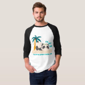 Schattige luie panda t-shirt (Voorkant volledig)