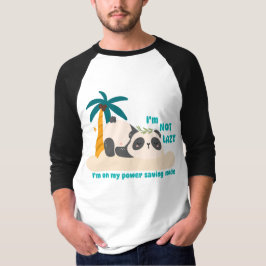 Schattige luie panda t-shirt