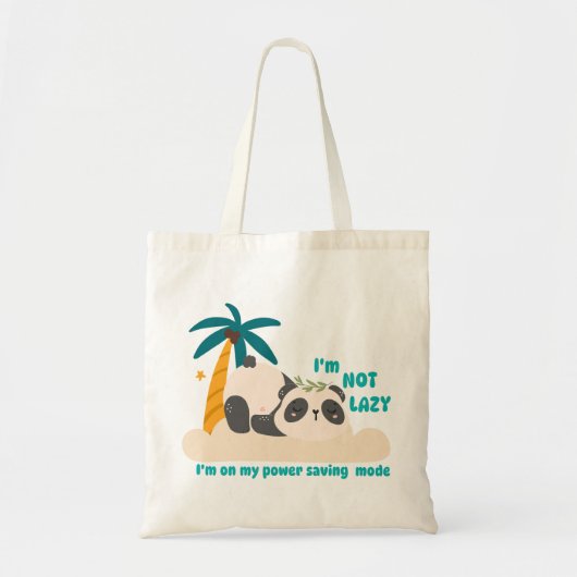 Schattige luie panda tote bag (Voorkant)
