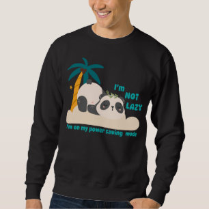 Schattige luie panda trui