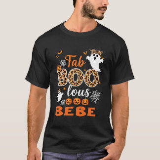 Schattige Luipaard Fab Boo Lous Bebe Spooky Hallow T-shirt