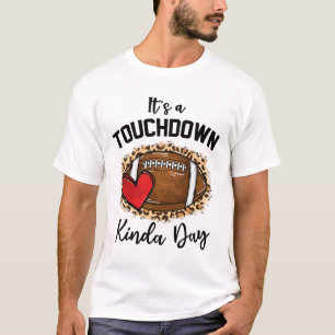 Schattige Luipaard Het Is Een Touchdown Soort Dag  T-shirt