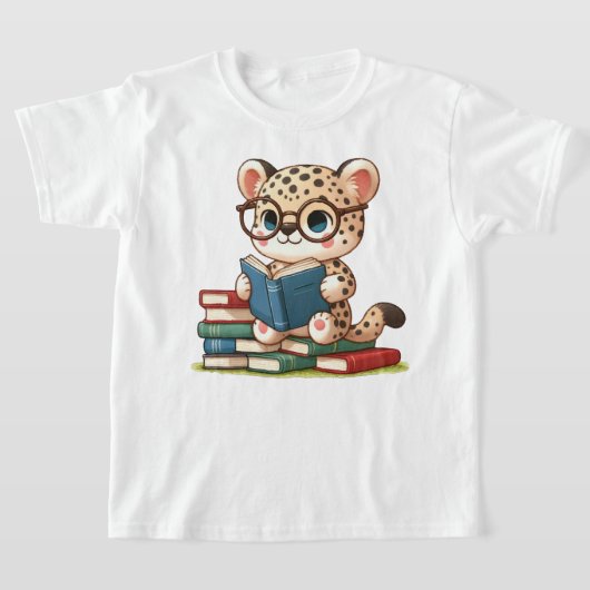 Schattige Luipaard Leest T-shirt (Laagn)