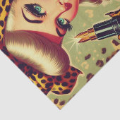 Schattige  luipaard print meisje tissuepapier (Detail)