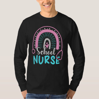 Schattige Luipaard Regenboog Terug Naar School Ver T-shirt