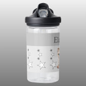 Schattige luipaard Voeg naam toe met sterren kinde Waterfles