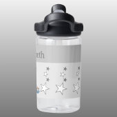 Schattige luipaard Voeg naam toe met sterren kinde Waterfles