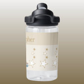 Schattige luipaard Voeg naam toe met sterren kinde Waterfles