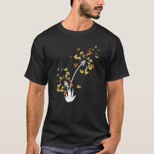 Schattige Luipaardgekko Paardenbloem Bloem Dierenb T-shirt