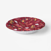 Schattige Lunar Nieuwjaar Rood Papieren Kommen (Gebogen)