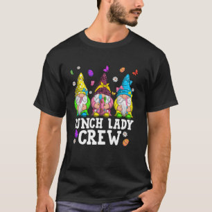 Schattige lunchdame bemanning kabouters & paaseier t-shirt