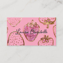 Schattige Luxe Roze Roze Aardbeiendessin