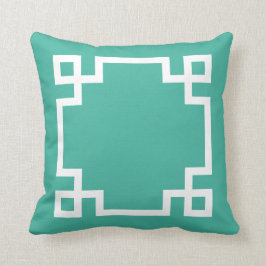 schattige luxe Witte Griekse Zeer belangrijke Gren Kussen