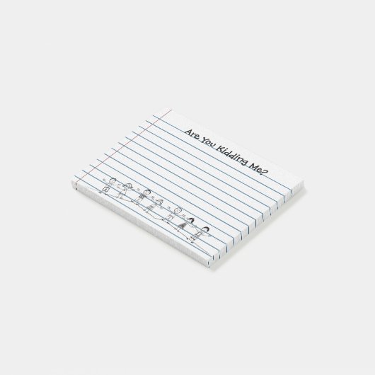 Schattige, maak je een grapje? Teacher Post-its Post-it® Notes (Schuin)