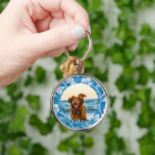 Schattige Maak Jouw Eigen Huisdier Foto Sleutelhan Sleutelhanger (Hand)