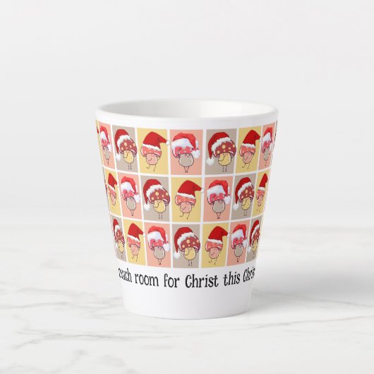 Schattige MAAK VEEL RUIMTE VOOR CHRIST Christmas M Latte Mok (Voorkant)