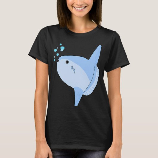 Schattige maanvis t-shirt (Voorkant)