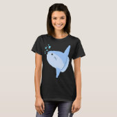 Schattige maanvis t-shirt (Voorkant volledig)