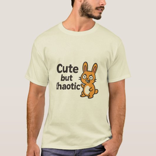 Schattige maar chaotisch - Grappig & Schattig Ontw T-shirt (Voorkant)