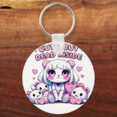 Schattige maar dood in esthetische Sleutelhanger - (Voorkant)