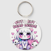 Schattige maar dood in esthetische Sleutelhanger - (Achterkant)