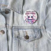 Schattige maar dood in Kawaii esthetische Button P (In situ)