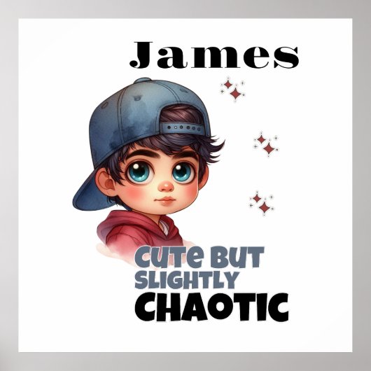 Schattige maar een beetje chaotisch poster (Voorkant)