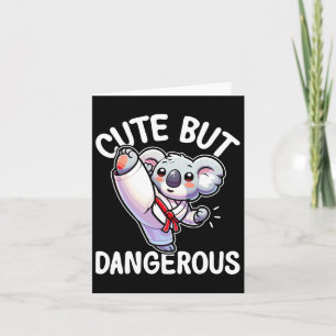 Schattige maar gevaarlijk karate Taekwondo Koala K Kaart