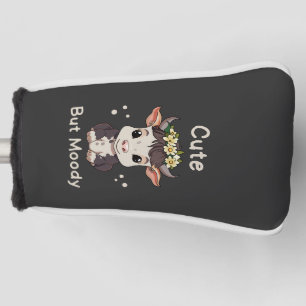 Schattige Maar Humeurige Koeienliefhebbers Boerder Golfheadcover