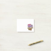 Schattige maar ondeugende luiaard post-it® notes (Op bureau)
