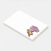 Schattige maar ondeugende luiaard post-it® notes (Schuin)