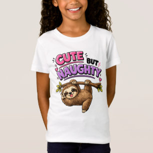 Schattige maar ondeugende luiaard t-shirt