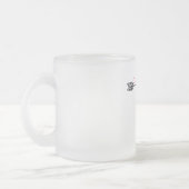 Schattige maar Psycho Black Arrow Red Heart Matglas Koffiemok (Links)