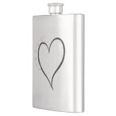 Schattige maar Psycho Black Heart Pink Font Flacon (Links)