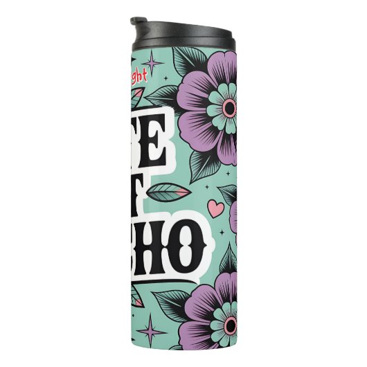 Schattige maar Psycho Skull Design Thermosbeker (Geroteerd rechts)