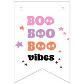 Schattige maar spooky boo vibes halloween vlaggetjes (Tweede vlag)